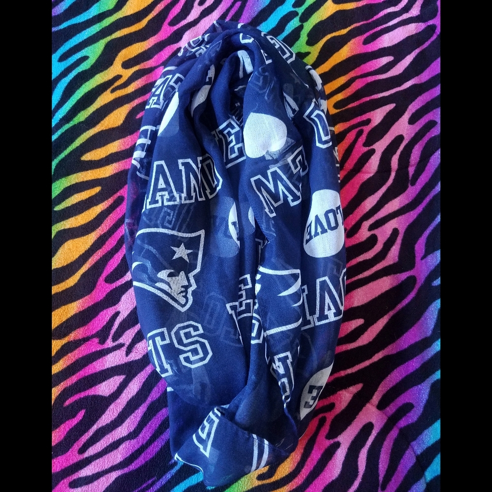 💙*4/$15* New England Patriots Infinity Scarf Football NFL Forever Collectibles